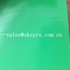 Recycled Anti-static Friendly PVC Coated Fabric Green Smooth Surface PVC Truck Tarpaulin Coated Fabric