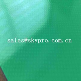 Recycled Anti-static Friendly PVC Coated Fabric Green Smooth Surface PVC Truck Tarpaulin Coated Fabric