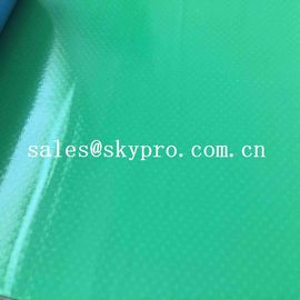 Recycled Anti-static Friendly PVC Coated Fabric Green Smooth Surface PVC Truck Tarpaulin Coated Fabric