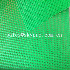 Tear-Resistant Plastic Sheet Fabric Eyelet Woven Green PVC Coated Fabric Plastic Mesh Fabric