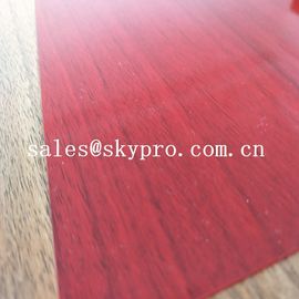 Super Thin 0.3mm Red Color Double Film And Double Light Transparent Rigid PVC Sheeting