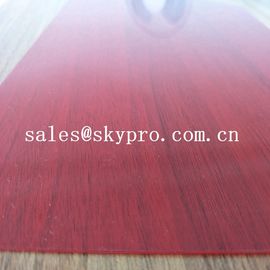 Super Thin 0.3mm Red Color Double Film And Double Light Transparent Rigid PVC Sheeting