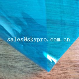 High Density PVC Plastic Sheet Transparent Blue Soft Super Thin Flexible