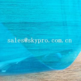 High Density PVC Plastic Sheet Transparent Blue Soft Super Thin Flexible