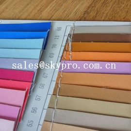 Fashion design pvc synthetic leather pu coated leather with backing fabric