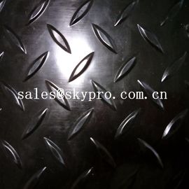 Black 2mm / 3mm Plastic Sheet PVC anti slip vinyl film roll pvc fine ribbed floor mat