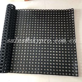 Interlocking Anti Fatigue Rubber Mats , 914mm X 914mm NR + SBR Floor Holes Mat