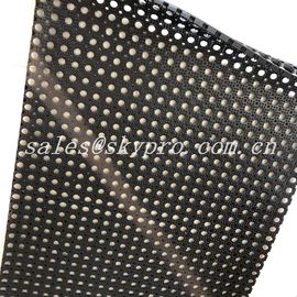 Anti Slip Water Drain Holes Natural Gum Rubber Sheet For Swimming Pool