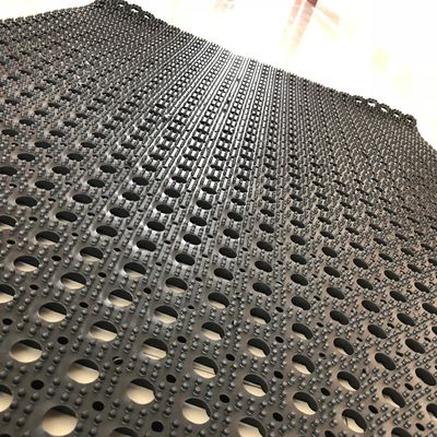 Outdoor Water Drain Holes Anti-slip Rubber Mat for Wet Areas - Weather-resistant and Easy to Clean