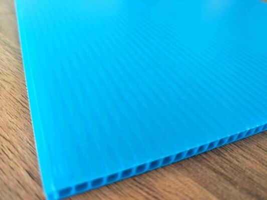 UV-proof Recyclable Waterproof Plastic Sheet Corrugated PP Sheet for Industrial Packaging