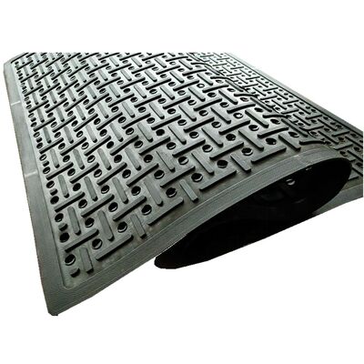 Wet Area Anti slip Drainage Hole Rubber Flooring Mat for Industrial Kitchen Workshop