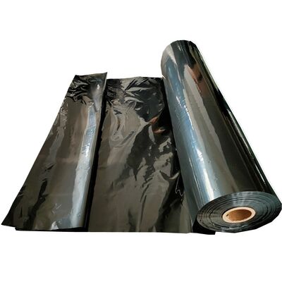 6 Mil Roll of Black Low Density Polyethylene Plastic Construction Film Black Sheet
