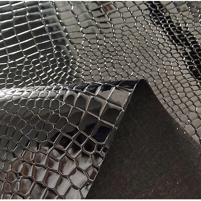 Wholesale 1.35mm Thick Black Genuine Crocodile Emboss Leather Skin Fabric for Shoes Handbag Belt Bag Wallet