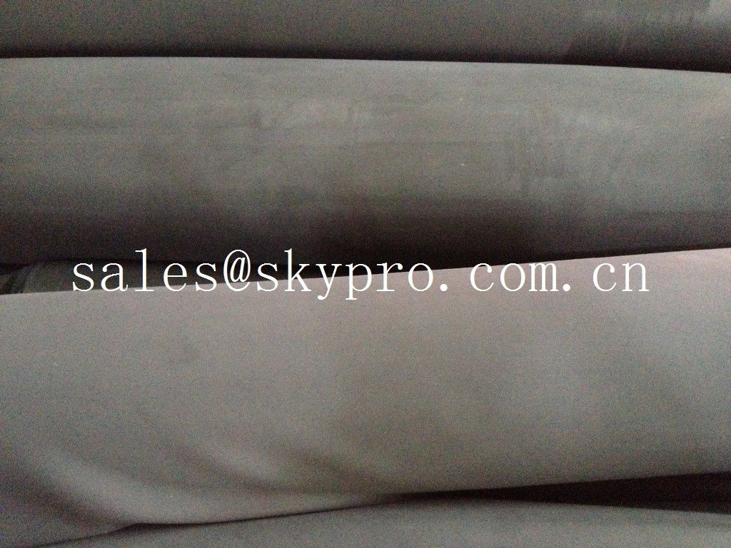 Beige / black Foam Neoprene Rubber Sheet  good elasticity and heat insulation