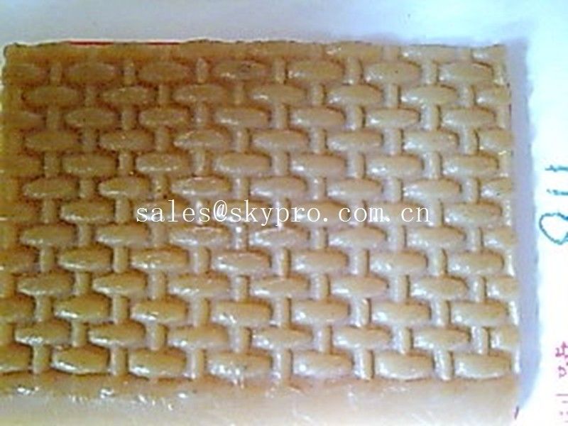 Durable Natural crepe boot sole / Shoe Sole Rubber Sheet reed mat pattern
