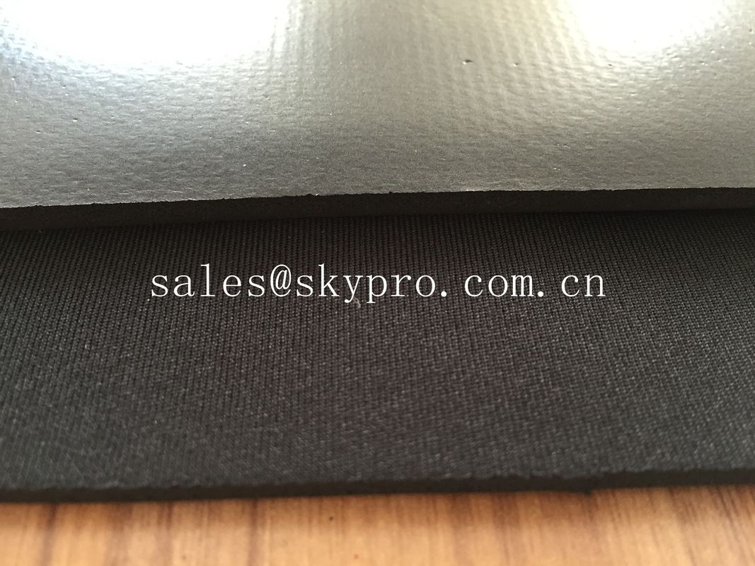 Latex foam neoprene rubber sheet roll laminated with nylon or polyster fabric