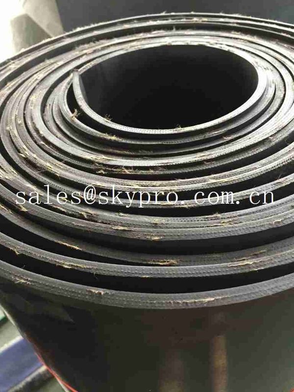 High Density Rubber Sheet Roll With Cotton Insertion / Smooth Rubber Foam Sheet