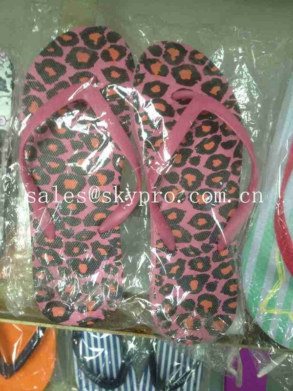 Leopard Printing EVA Foam Slippers Women Non - Toxic Individual Design Plus Size Flip Flops