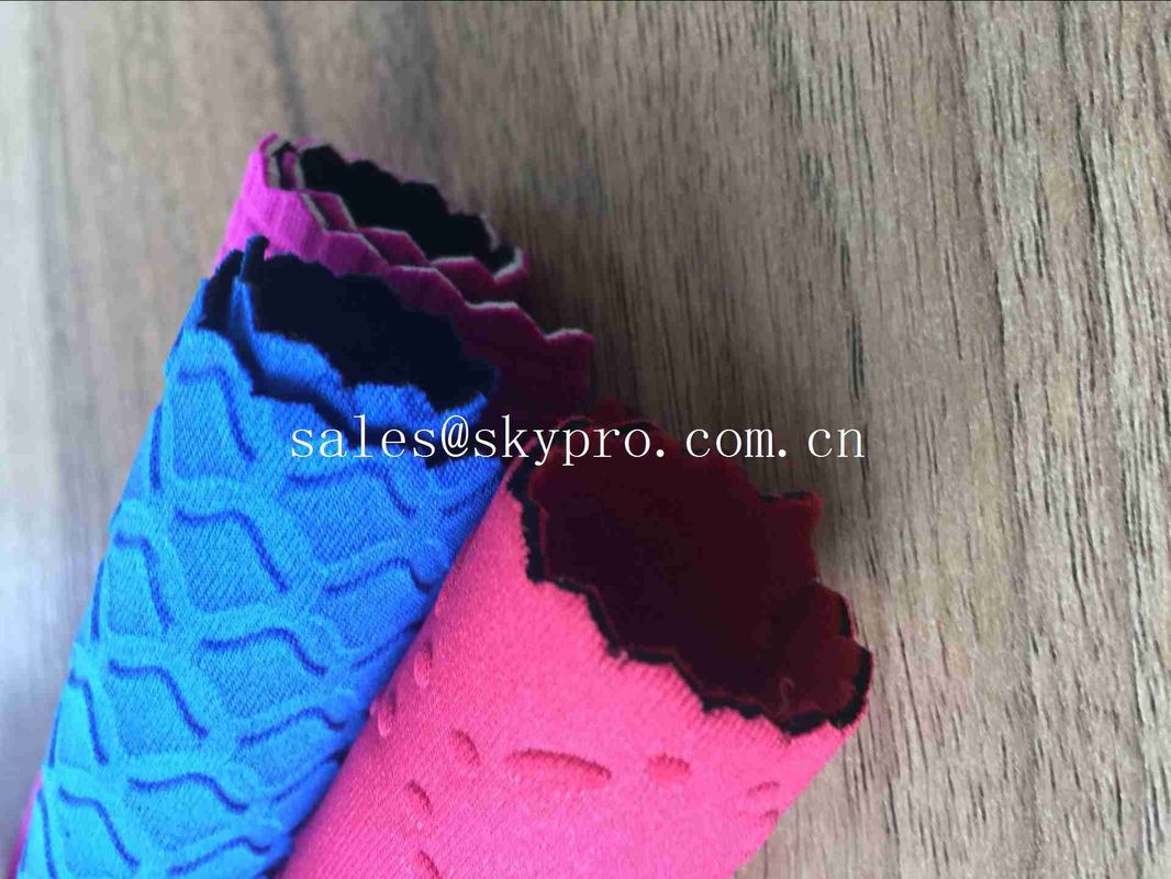 Colorful Professional Flexibly SBR Neoprene Fabric Roll Pattern Non - toxicity Environmental Protection