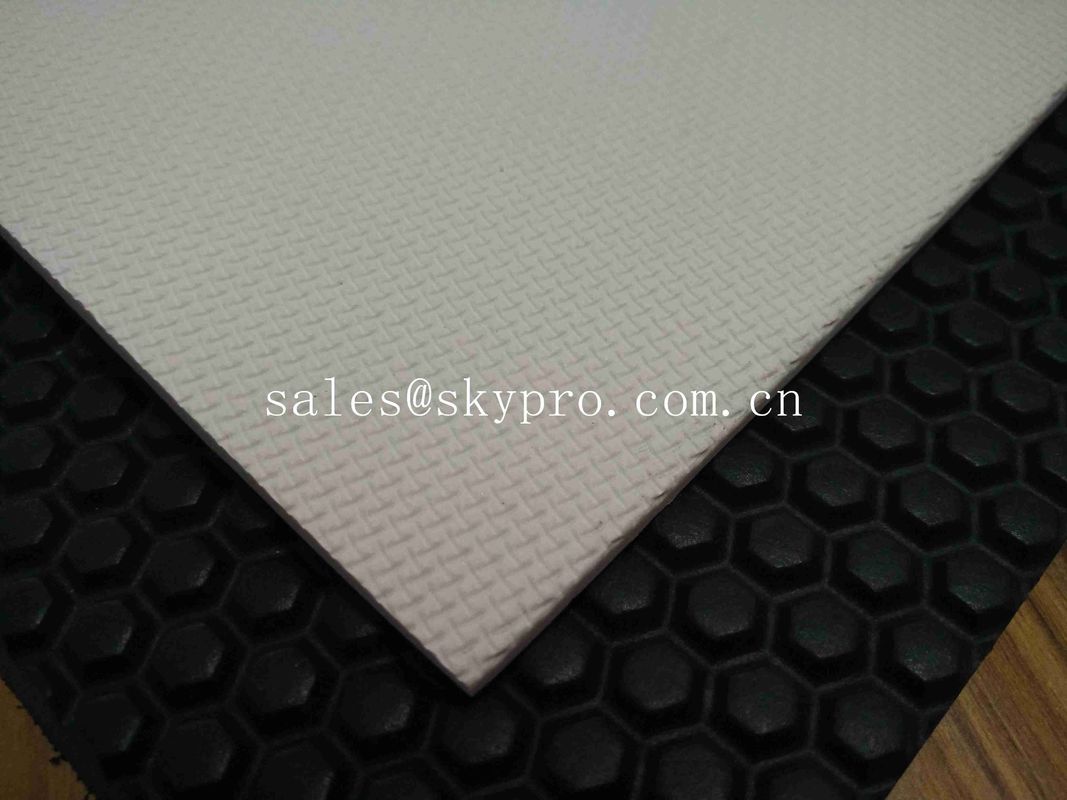 6mm Custom Printing Logo Diamond Pattern Black EVA Shoes Outsole for Flip - flops