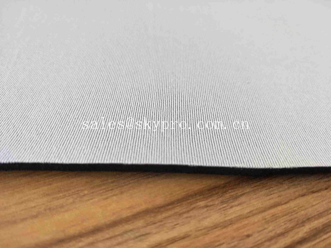 White And Black Thick Neoprene Fabric 2mm Foam Rolls Neoprene Coated Nylon Fabric