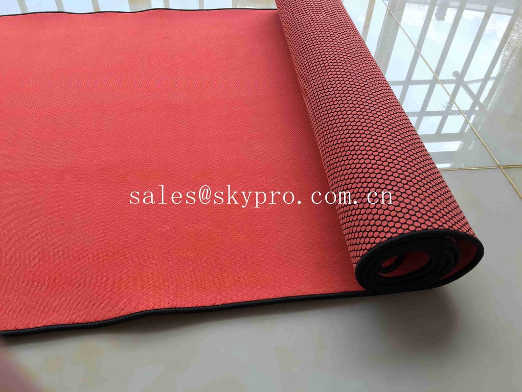 Custom Foldable Neoprene Rubber Sheet Gym Mat Exercise Jute Earthing With Multi Colors