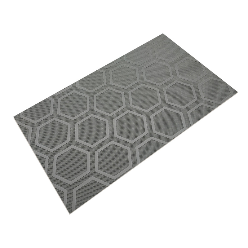 2 Ply non-slip wear-resistant hexagon six-bar pattern pvc conveyor belt