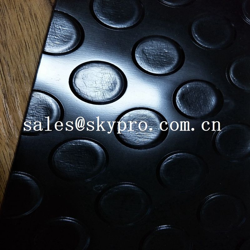 Non slip silver color Plastic Sheet  thin gloosy PVC diamond thread pattern floor mat