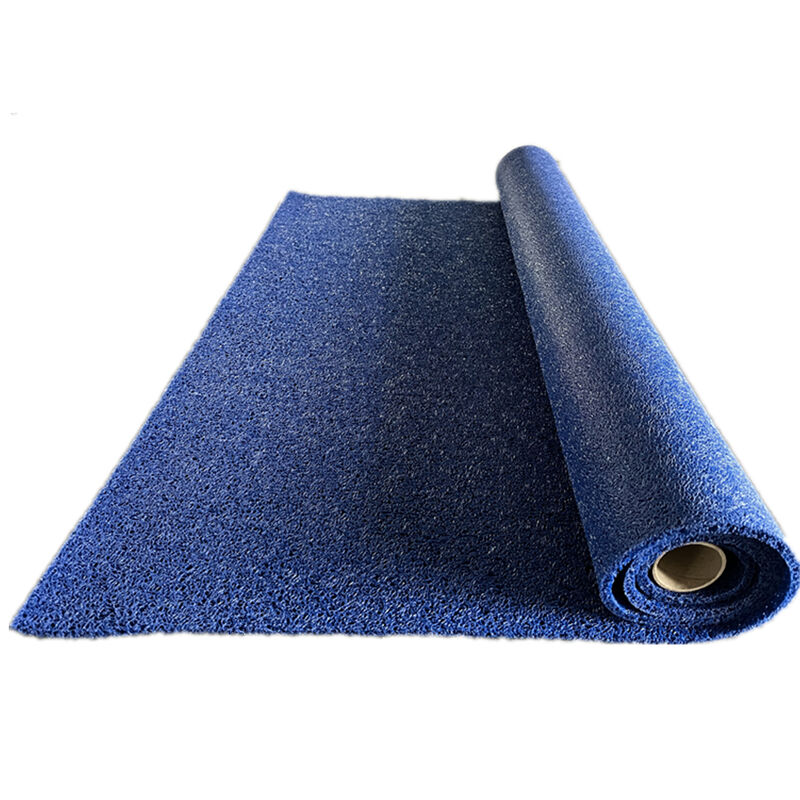 Custom Colorful Logo Printed Non slip Coil PVC Noodle Mat for Elevator Floor Roll