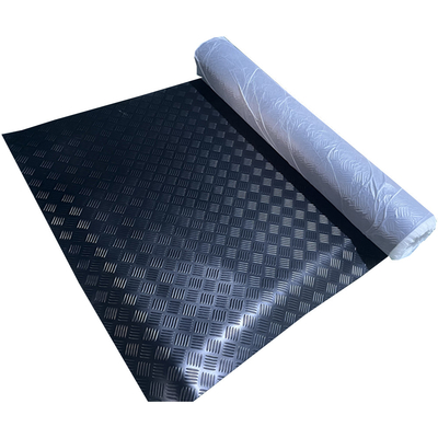 Anti-slip flooring checker rubber sheet checker plate five bar anti slip rubber roll/mat/sheet