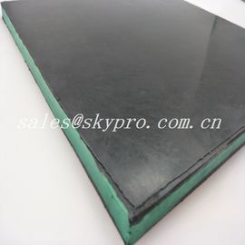 Wear - Resisting 30mm Black + Green + Black Sandwich Skirting Rubber Sheet Panel