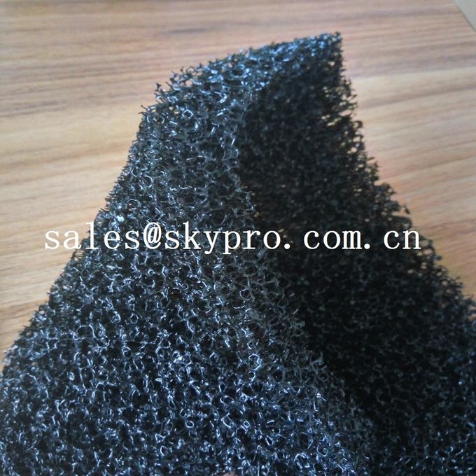 Air filter sponge sheet black polyurethane 20ppi foam sheet reticulated